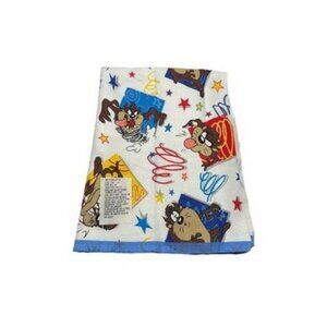 Vintage 90s Looney Tunes Tasmanian Devil Taz Felt Blanket New Without Tags